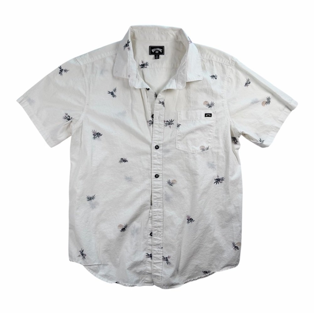Billabong White Printed Men's Shirt